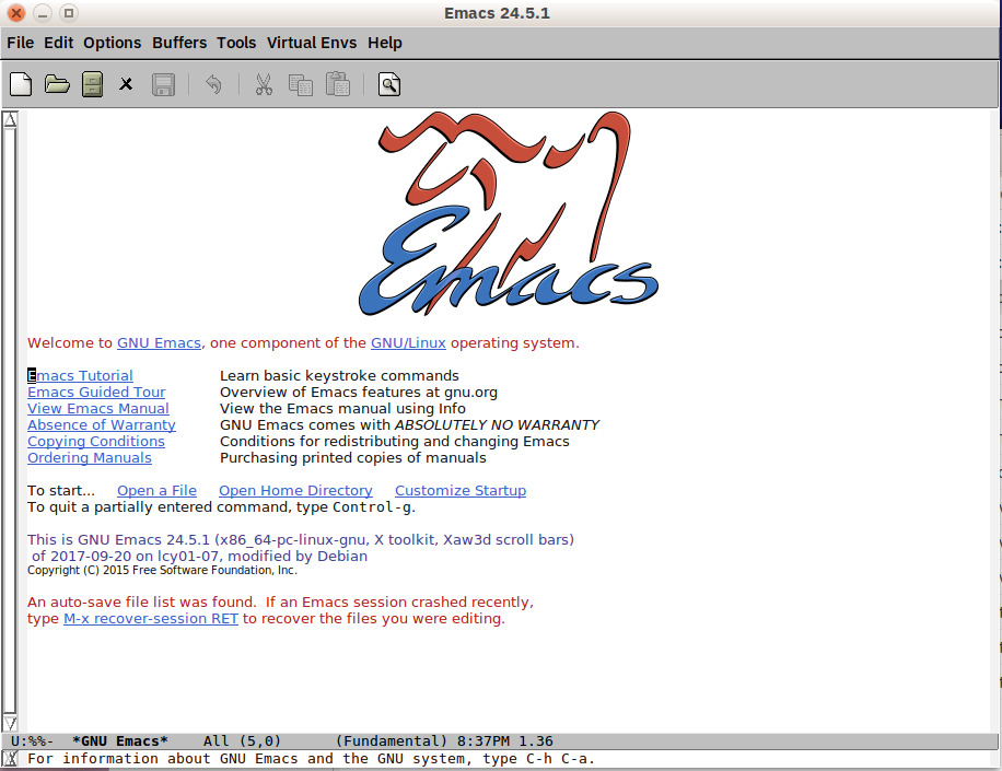 GNU Emacs.5bcb5a34387f
